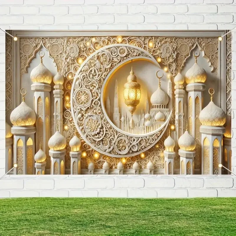 خلفية لافتة رمضان مبارك